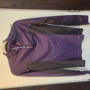 Eddie Bauer Sport Women's Purple and Gray Activewear Zip-Up Jacket Size S